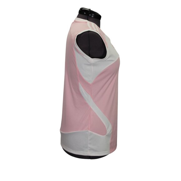 ADIDAS Climalite Golf‎ Shirt Women’s Size Medium Colorblock Performance Sample - Picture 4 of 11